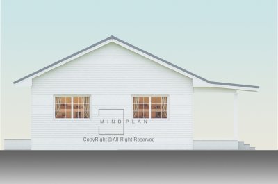 แบบบ้านคอทเทจ C-149 แบบบ้าน 2 ห้องนอน 1 ห้องน้ำ