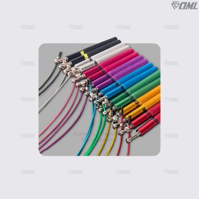 OML CK6 เชือกกระโดด ด้ามเหล็ก + สายสลิงเหล็กหุ้มPVC ปรับความยาวได้ โดดเชือก กระชับหุ่น รับประกันสินค้า ยินดีคืนเงิน