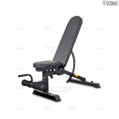 OML MD1 ม้านั่งยกน้ำหนัก ปรับระดับได้ทั้งเบาะและพนังพิง เหล็กหนา 3-8 มิล เก้าอี้ยกดัมเบลSHOPOML รับประกันคุณภาพ