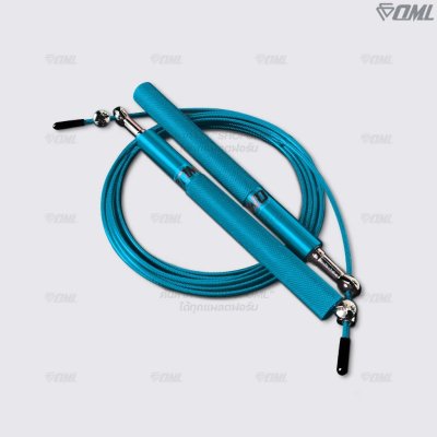 OML CK6 เชือกกระโดด ด้ามเหล็ก + สายสลิงเหล็กหุ้มPVC ปรับความยาวได้ โดดเชือก กระชับหุ่น รับประกันสินค้า ยินดีคืนเงิน