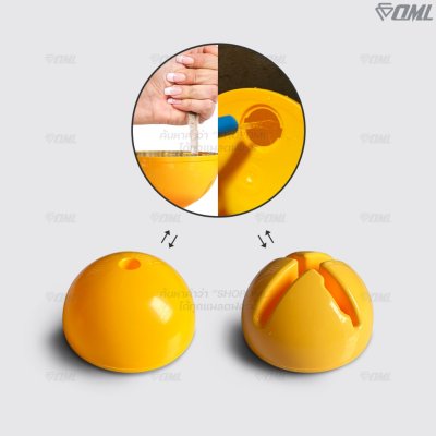 OML KJ7 ฐานเสียบเสาฝึกซ้อม (มี 2 แบบ) จะใช้เป็นมาร์คเกอร์ หรือใช้เสียบเสาฝึกซ้อมก็ได้ ฐานวางเสาฝึกซ้อม รับประกันสินค้า