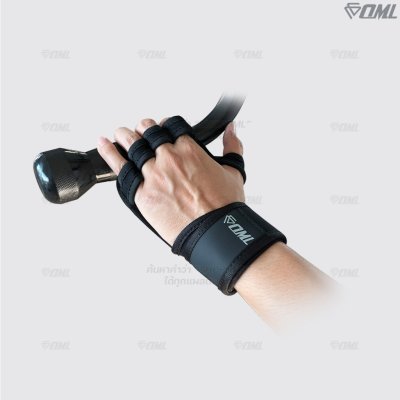 OML TM1 ถุงมือฟิตเนส การ์ดหนา เม็ดดอทนูน ใส่ยกเวท ไม่เจ็บมือ ยกได้หนักขึ้น ถุงมือยกเวท ป้องกันฝ่ามือและข้อมือ ไม่ลื่น