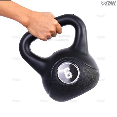 OML KB1 เคตเทิลเบล 2-12 กก. เหล็กหล่อ(หุ้มPEแท้) ใช้ออกกำลังกาย เคทเทิลเบลรับประกันสินค้า ถ้าซ้อปแคทเทิลเบลกับSHOPOML