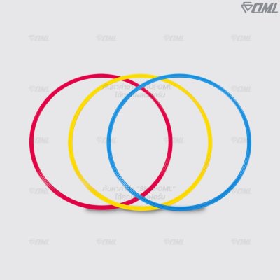 OML KJ4 แหวนฝึกซ้อม วงกว้างถึง 49.5 ซม. ออกแบบแหวนให้แบน ก้าวได้เต็มฝ่าเท้า ไม่สะดุดเวลาฝึกซ้อม ห่วงกระโดด แหวนวงกลม