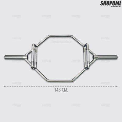 OML BC2 แทรปบาร์เบล เกรดยิม หนัก 24 กก. ฝึกDeadlift Squat Shrugs รับประกันคืนเงิน บาร์หกเหลี่ยม Hex Bar