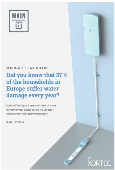 Water Leak IoT Sensor  เซ็นเซอร์ตรวจจับน้ำรั่ว