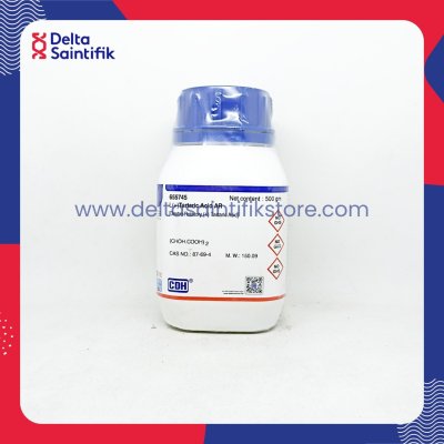L (+) Tartaric Acid AR (Dextro-Rotatory (+) Tartaric Acid) 500Gram