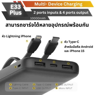 Power Bank Eloop E33Plus