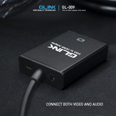 GL-009 VGA to HDMI Adapter with Audio
