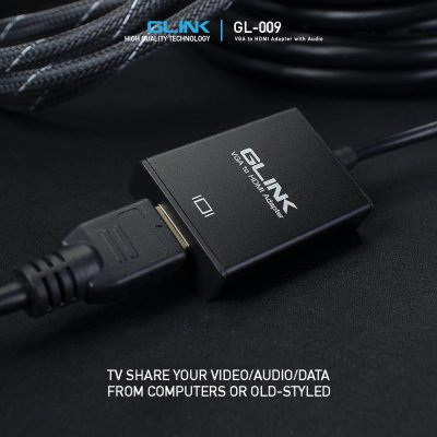 GL-009 VGA to HDMI Adapter with Audio