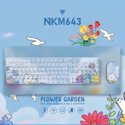 คีย์บอร์ดเมาส์ รุ่น NKM643 Nubwo