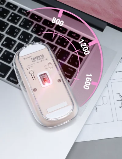 เมาส์โปร่งใสไร้สาย รุ่น NMB038