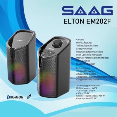 SAAG Bluetooth Speaker Elton (EM-202F)