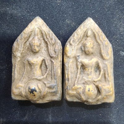 พระขุนแผนสองหน้า เนื้อชิน กรุดอยไซ