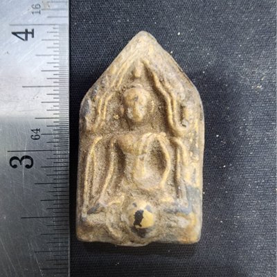 พระขุนแผนสองหน้า เนื้อชิน กรุดอยไซ