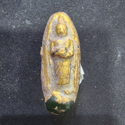 พระสีวลีเนื้อชิน หลังเหล็กไหล กรุดอยไซ