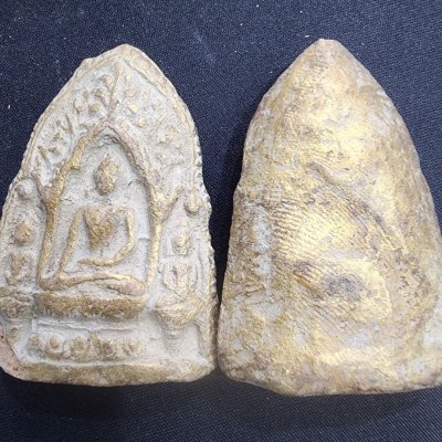 พระสามดอนแก้ว เนื้อดิน กรุดอยไซ