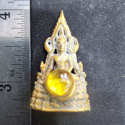 พระพุทธชินราชเนื้อชิน เม็ดพระธาตุ กรุดอยไซ