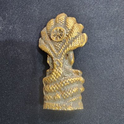 พระนาคปรกเนื้อชินทอง เม็ดพระธาตุ กรุดอยไซ