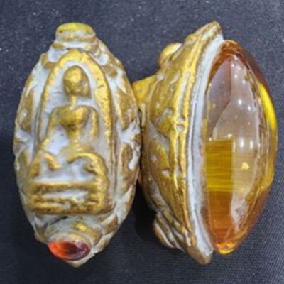 พระรอดเนื้อชิน เม็ดพระธาตุ กรุดอยไซ