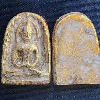 พระซุ้มกอเนื้อชินทอง กรุดอยไซ