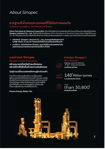 น้ำมันหล่อลื่นเครื่องยนต์เบนซิน SINOPEC JUSTAR