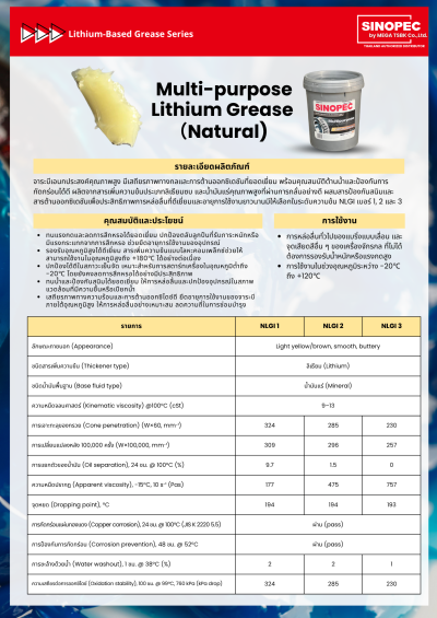 Lithium-Based Grease Series for All Industrial Applications