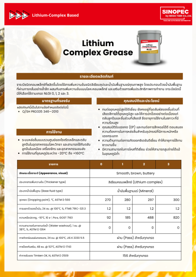 SINOPEC Lithium-Complex Based Grease Series