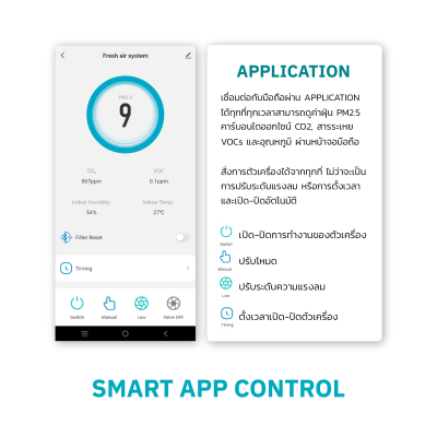 เครื่องเติมอากาศ  รุ่น FA-8115T2   SMART APP CONTROL