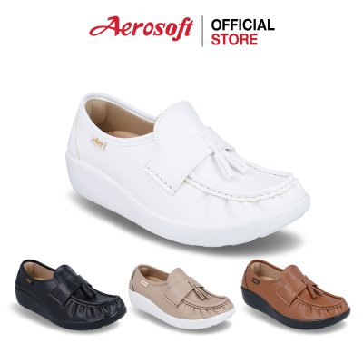 Aerosoft (แอโร่ซอฟ) รองเท้าคัชชูพยาบาลเพื่อสุขภาพ รุ่น Healthy A1 (NW9091)