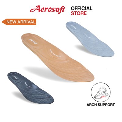 Aerosoft แอโร่ซอฟ แผ่นรองเท้าเพื่อสุขภาพ มีหนุนอุ้งเท้า PUW0601