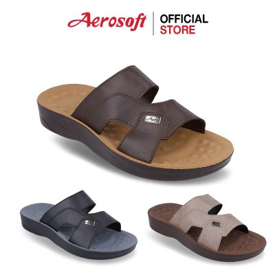 Aerosoft (แอโร่ซอฟ) รองเท้าแตะชาย เพื่อสุขภาพ รุ่น SM2024