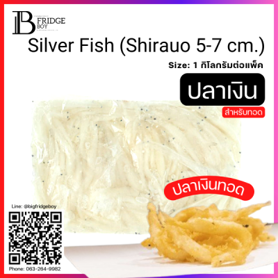 ปลาชิราอุโอะแช่แข็งปลาเงิน 5-7 ซม. (Silver Fish (Shirauo 5-7 cm.)) Spec: 1 kg./pack (10 pack/carton)