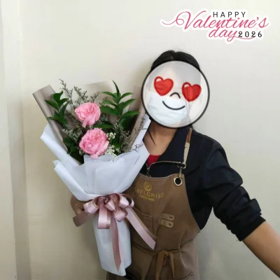 You & I กุหลาบแดงคู่ 2 ดอก