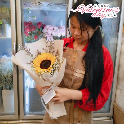 Sunflower ทานตะวัน 1 ดอก (ความรักที่มั่นคง)