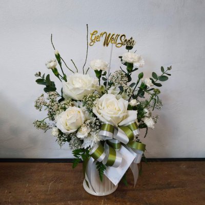 Get well soon flower vase