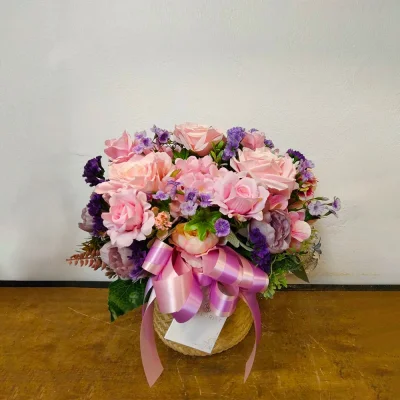 artificial flower basket