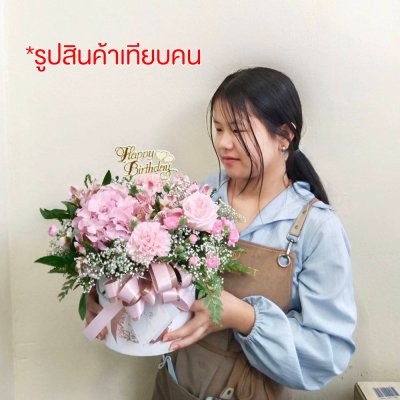 กล่องดอกไม้สด ไซส์ M