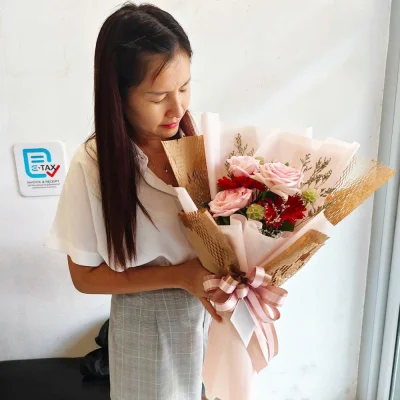 ช่อกุหลาบ 3 ดอก