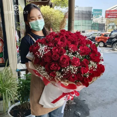 ช่อกุหลาบ 99 ดอก