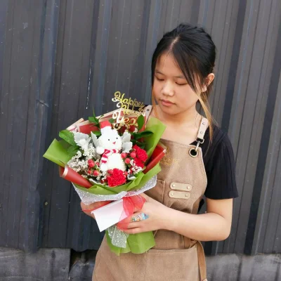 ช่อดอกไม้คริสต์มาส