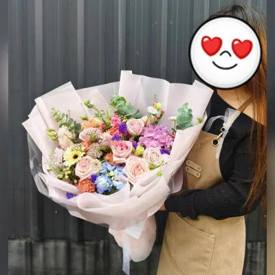 ช่อดอกไม้ธีมคัลเลอร์ฟูล