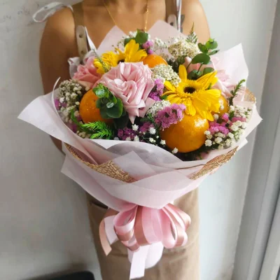 Fruit bouquet (tangerine)