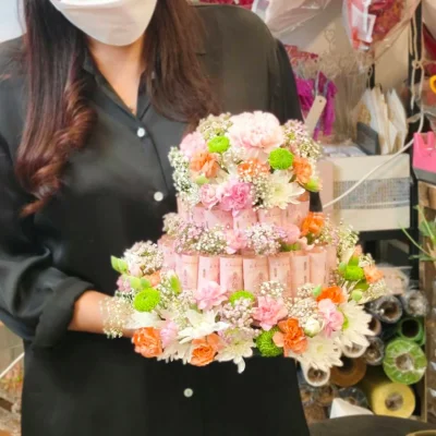 เค้กธนบัตร (ใส่ธนบัตร 3,500 บาท )