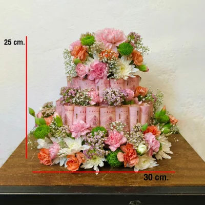 เค้กธนบัตร (ใส่ธนบัตร 3,500 บาท )
