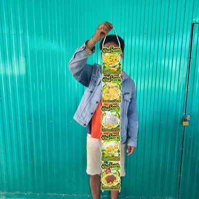 ป้ายข้าวโพดคลุกเนย สำหรับห้อยแขวนหน้าร้าน ฟิวเจอร์บอร์ด กันน้ำ กันแดด