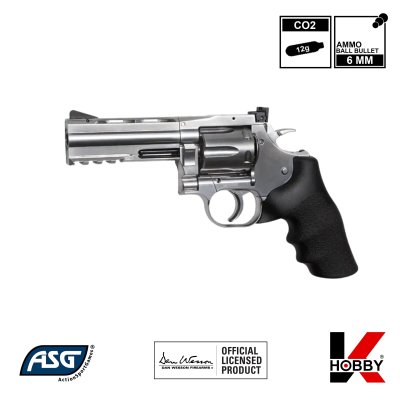 ASG DAN WESSON 715 4" Silver (Co2)