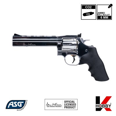 ASG DAN WESSON 715 x CLPD 6" Silver (Co2)