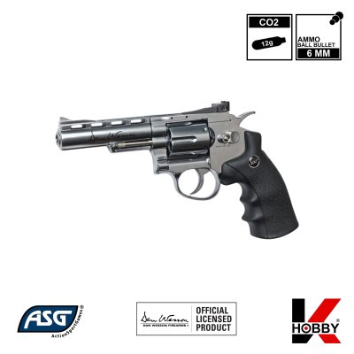 ASG DAN WESSON 4" Silver (Co2)