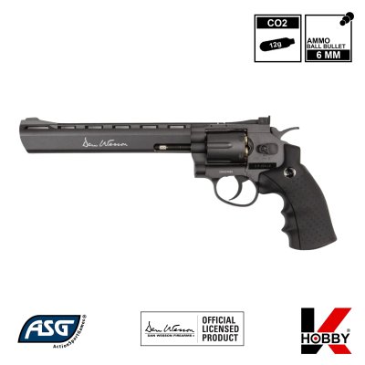 ASG DAN WESSON 8" Steel Grey (Co2)